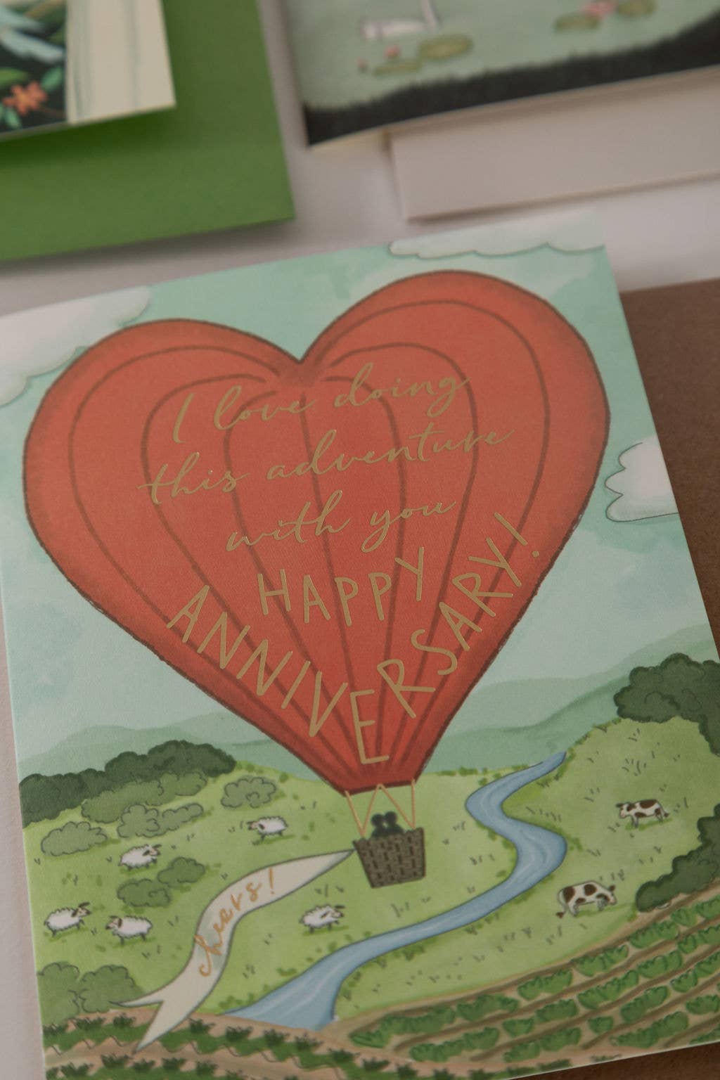 Anniversary Balloon Greeting Card- Karen Adams