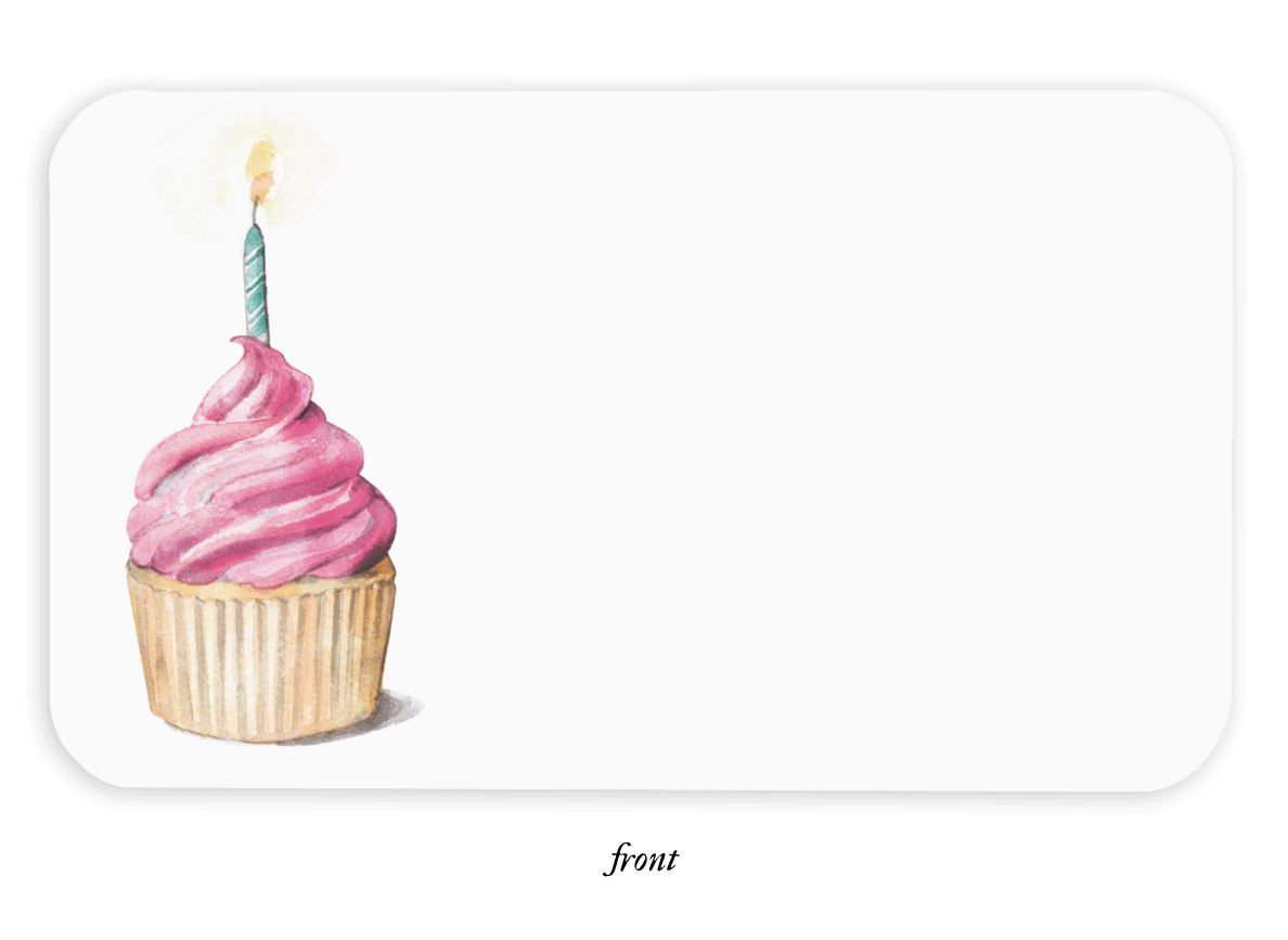 Pink Cupcakes Little Notes® Cards