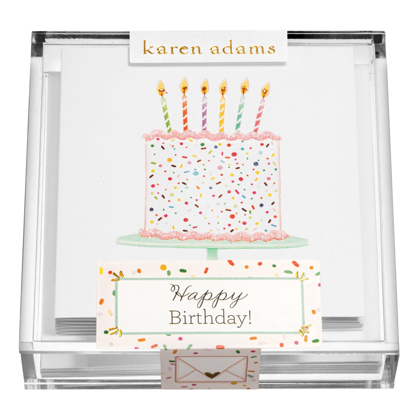 Happy Birthday Cake Gift Enclosures