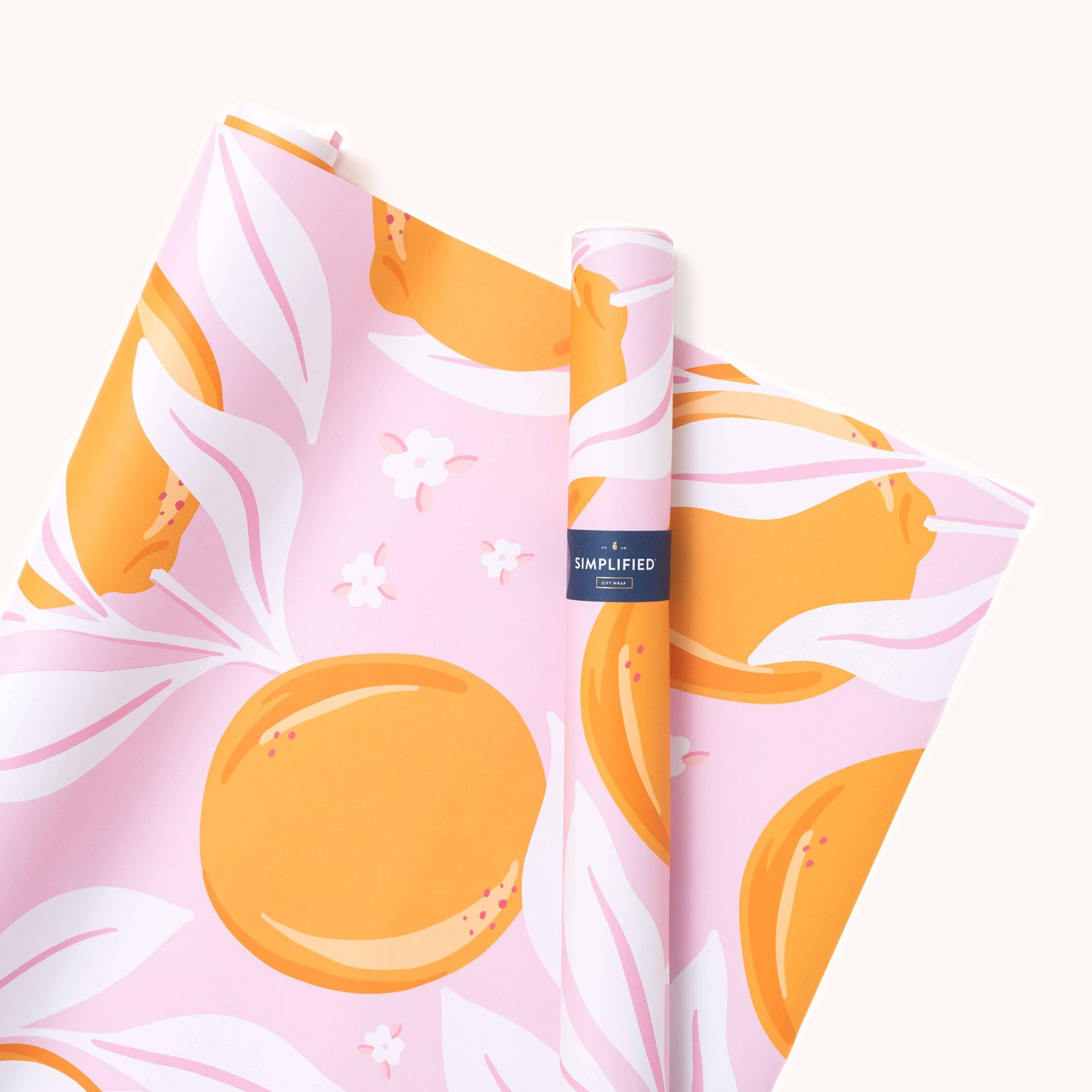 Gift Wrap Sheets, Blush Oranges