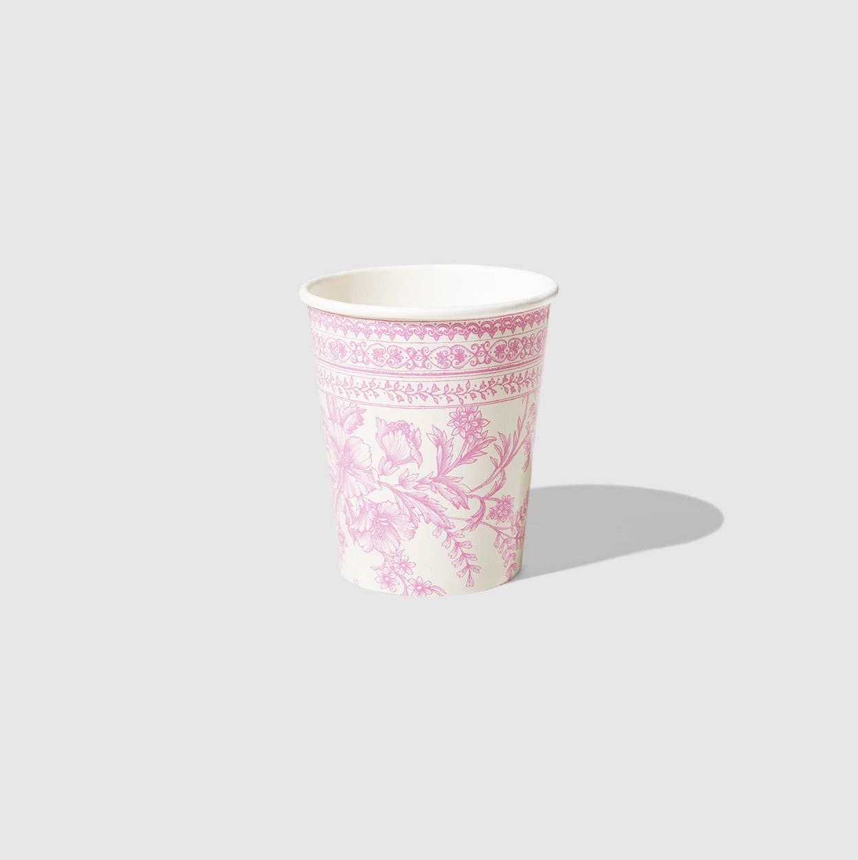 Pink Toile Paper Party Cups