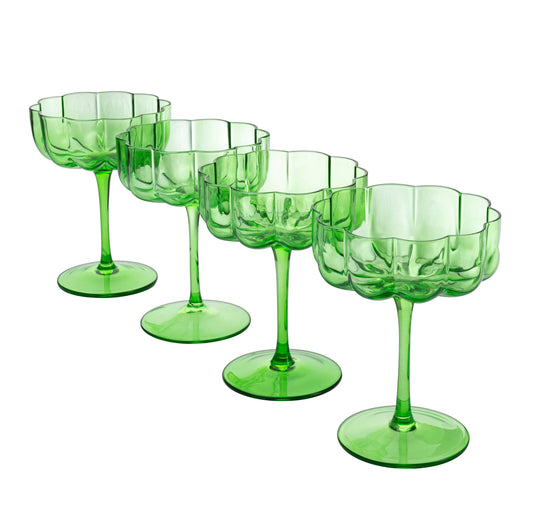 Elegant Flower Champagne & Cocktail Coupe-1 Glass