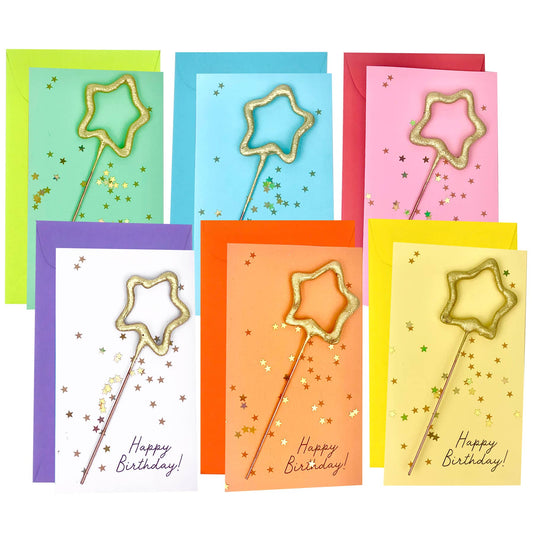 Confetti Sparkler Cards Happy Birthday!