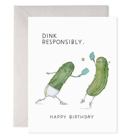 Pickleball Bday | Pickle Birthday Greeting Card